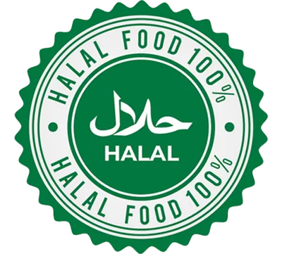 100% Halal Certified Logo