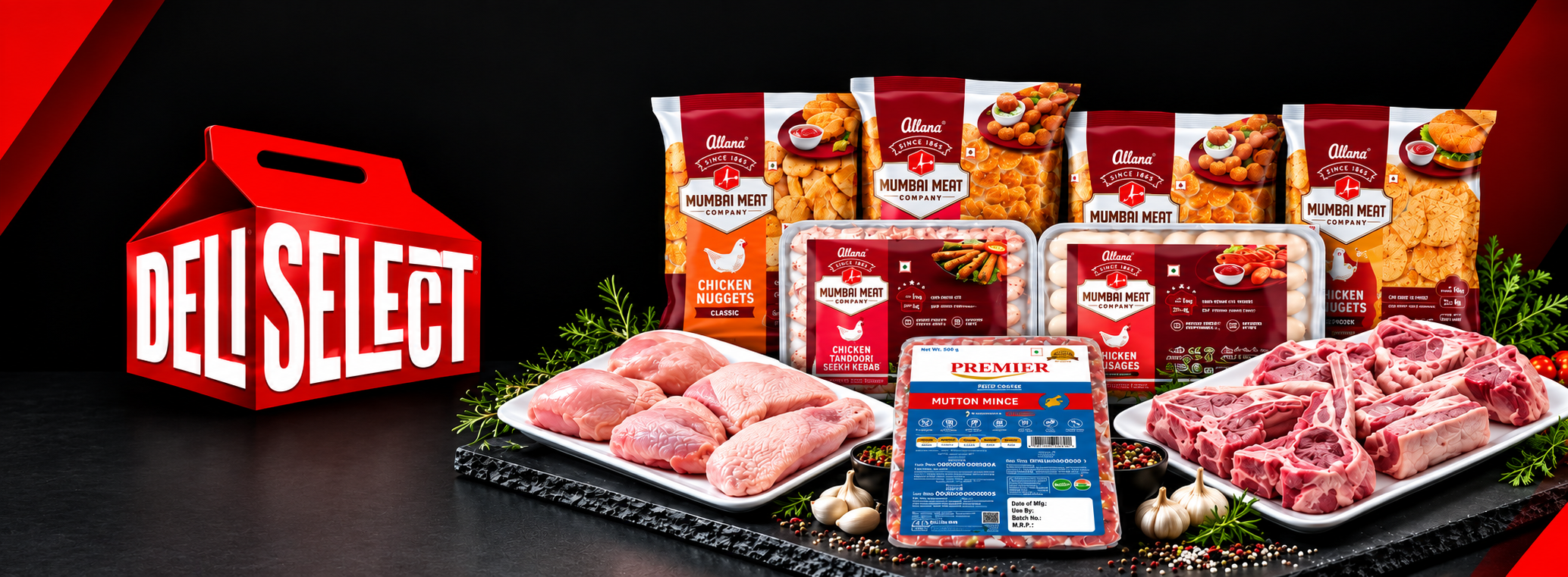 Commercial Vacuum Sealed Packaged Meat Ready for Dispatch